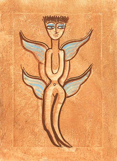 Joan Anderson Panel Card Painting.