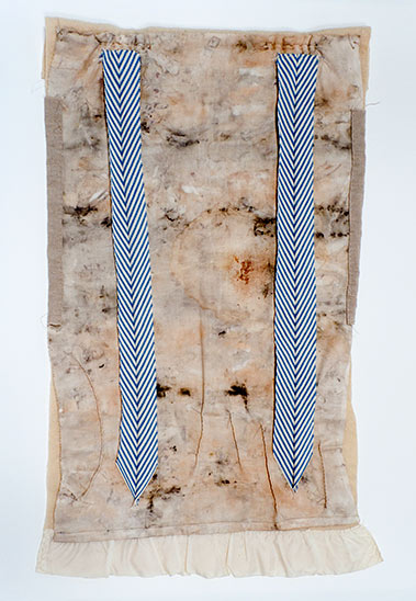 Joan Anderson and associates; painting on silk with found objects.