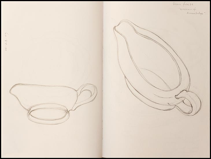 Joan Anderson sketchbook page.