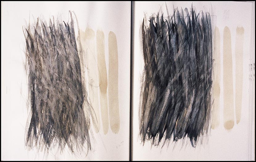 Joan Anderson sketchbook page.